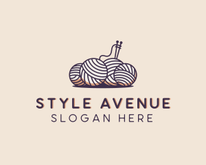 Sewing Ball Yarn  logo design