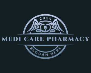 Pharmacy Caduceus Medicine logo design