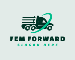 Forward Transport Truck logo design