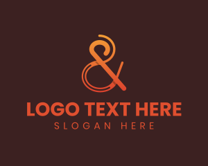 Orange Ampersand Gradient logo