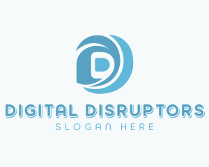 Digital Developer Letter D logo design