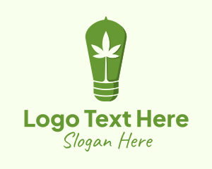 Cannabis Leaf Bulb logo