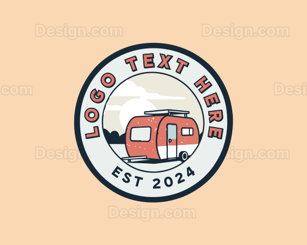 Camper Van Vehicle Logo