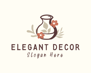 Flower Vase Ceramic logo design