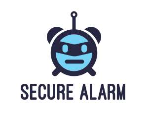 Blue Alarm Robot logo