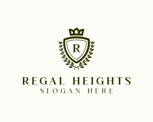 Regal Crown Shield logo design