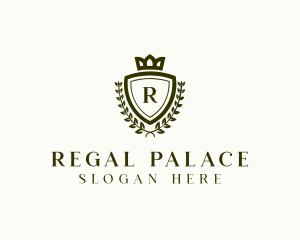 Regal Crown Shield logo design