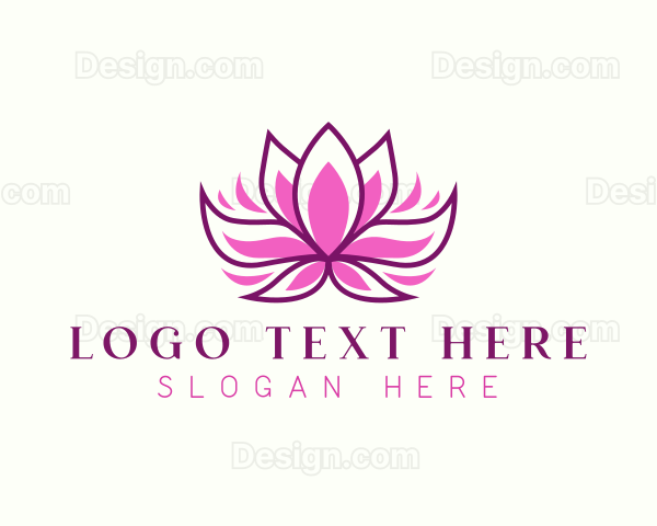 Wellness Lotus Flower Logo