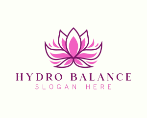 Wellness Lotus Flower logo design