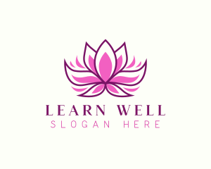 Wellness Lotus Flower logo design