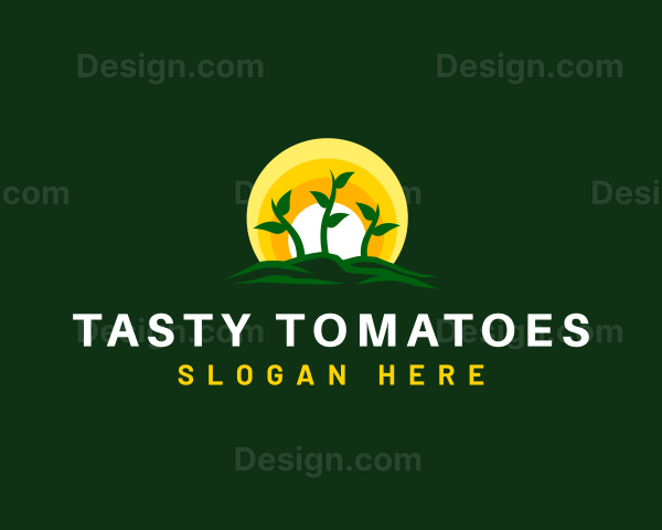 Seedling Plant Farm Logo