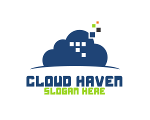 Cloud Pixel Technology logo design