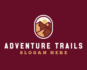 Desert Mountain Trekking logo design