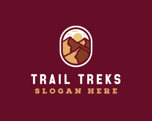 Desert Mountain Trekking logo design