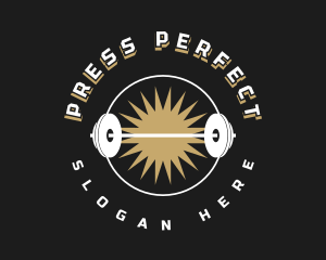 Vintage Gym Powerlifting logo design