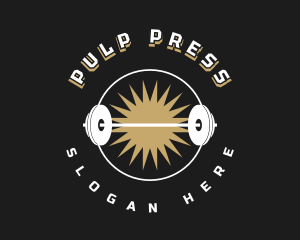 Vintage Gym Powerlifting logo design