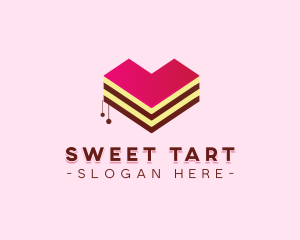 Sweet Heart Cake  logo design