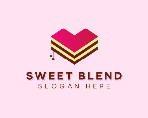 Sweet Heart Cake  logo design