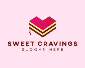 Sweet Heart Cake  logo design