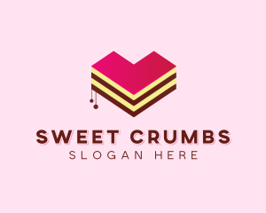 Sweet Heart Cake  logo design