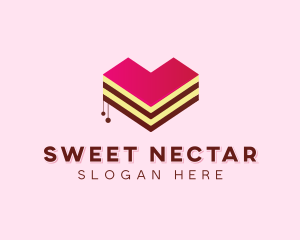 Sweet Heart Cake  logo design