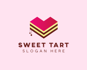 Sweet Heart Cake  logo design