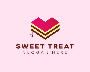 Sweet Heart Cake  logo design