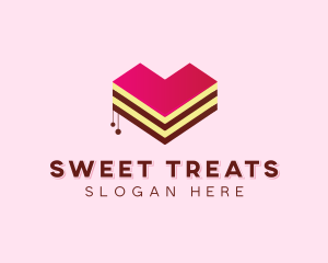 Sweet Heart Cake  logo design