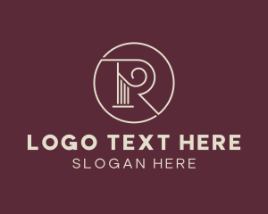 Elegant Pillar Column Business Logo