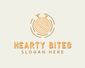 Knitting Yarn Weaving Logo