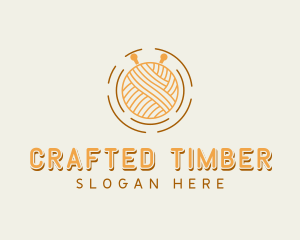 Knitting Yarn Weaving logo design