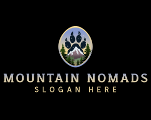 Mountain Bear Paw logo design