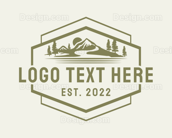 Mountain Outdoor Camping Logo