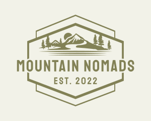 Mountain Outdoor Camping logo design