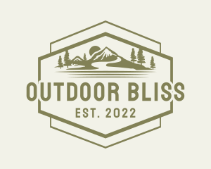 Mountain Outdoor Camping logo design