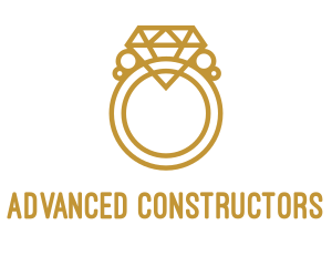 Jewelry Ring Outline logo design