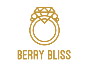 Jewelry Ring Outline logo design