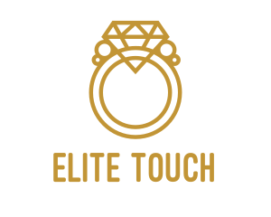 Jewelry Ring Outline logo design