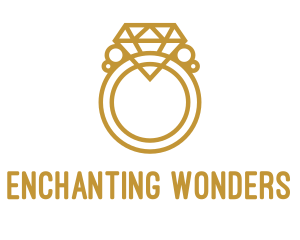 Jewelry Ring Outline logo design