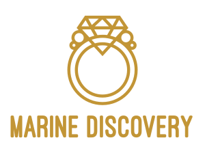 Jewelry Ring Outline logo design