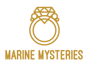 Jewelry Ring Outline logo design