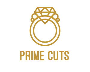 Jewelry Ring Outline logo design