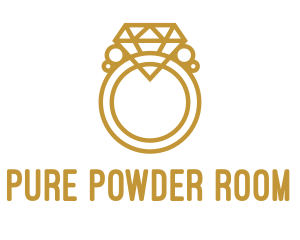 Jewelry Ring Outline logo design