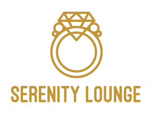 Jewelry Ring Outline logo design