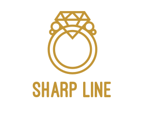 Jewelry Ring Outline logo