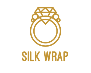 Jewelry Ring Outline logo design