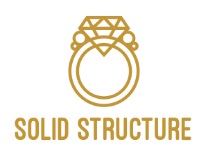 Jewelry Ring Outline logo design