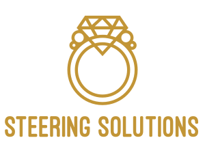 Jewelry Ring Outline logo design