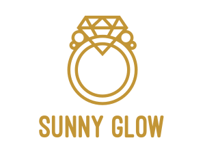 Jewelry Ring Outline logo design