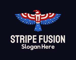 Stars Stripes Eagle logo design